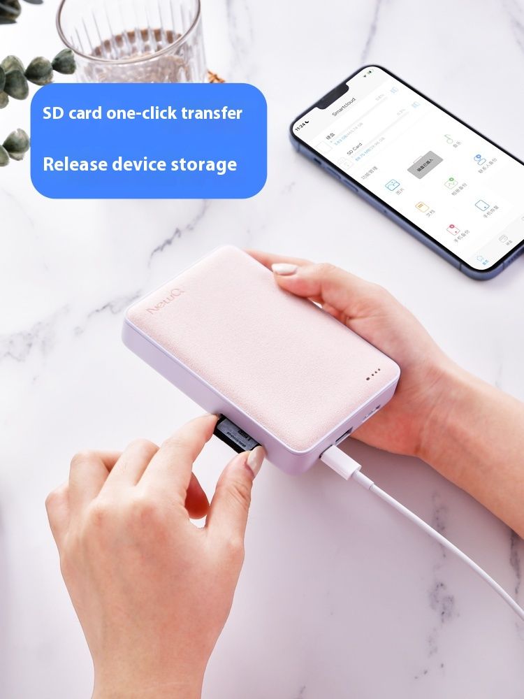 NewQ Backup Treasure Encryption Mobile Hard iPhone Huawei USB Drive External Photo Storage Genius_voghion.com