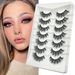 European and American new products 7 pairs of false eyelashes natural thick   mink eyelashes eye end lengthening eyelashes wholesale_voghion.com