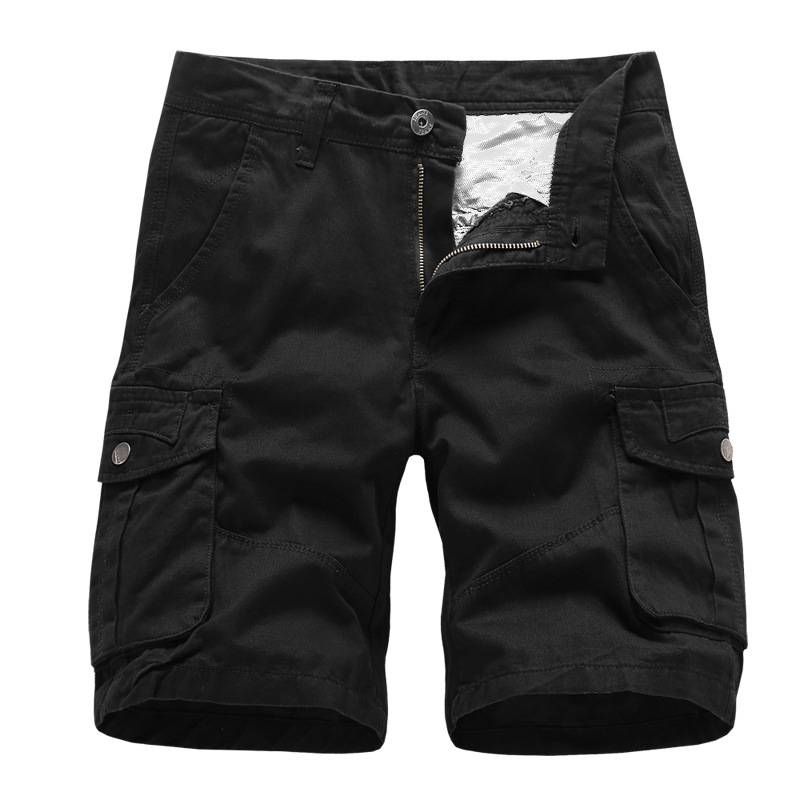Men's Cargo Shorts Loose Men's Cargo Pants Cropped Pants Multi-Pocket Casual Pants_voghion.com