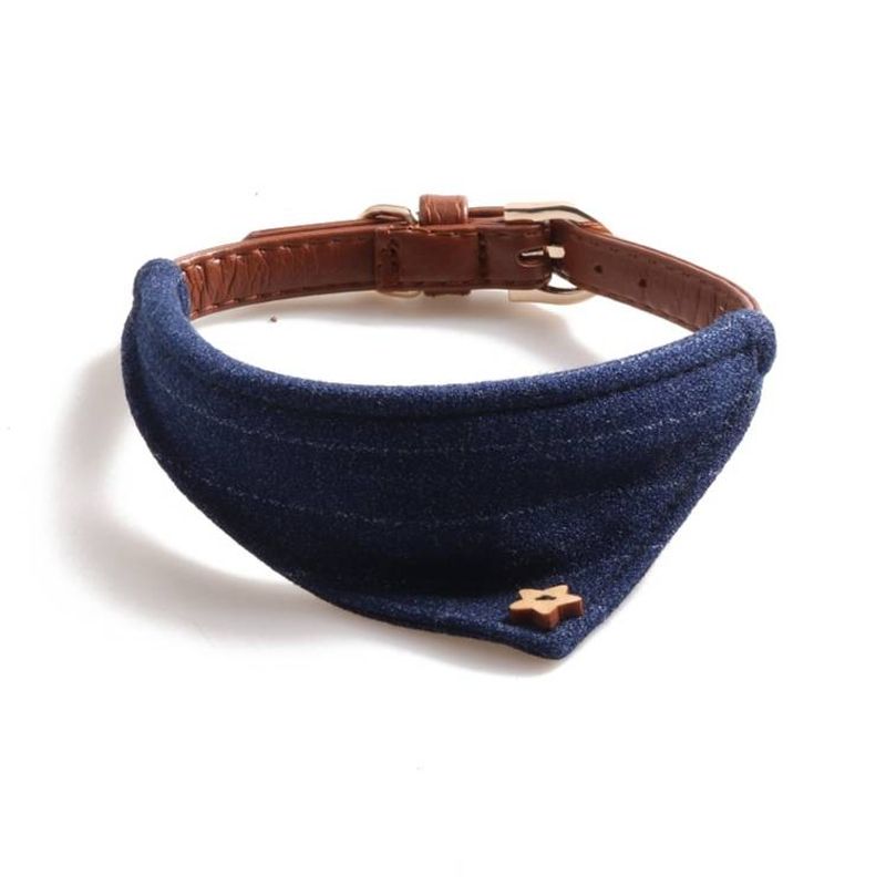 Dog Collars Pet PU Triangle Collars_voghion.com