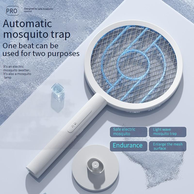 Rechargeable Mosquito Killer - 2-in-1 Electric Zapper With UV Light For Home Use (4000V Powerful, Foldable Design, Child-Safe)​_voghion.com
