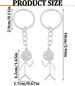 2pcs Women's Fun Keychains, Couple's Heart To Heart Keychains, Best Friend Keychains_voghion.com