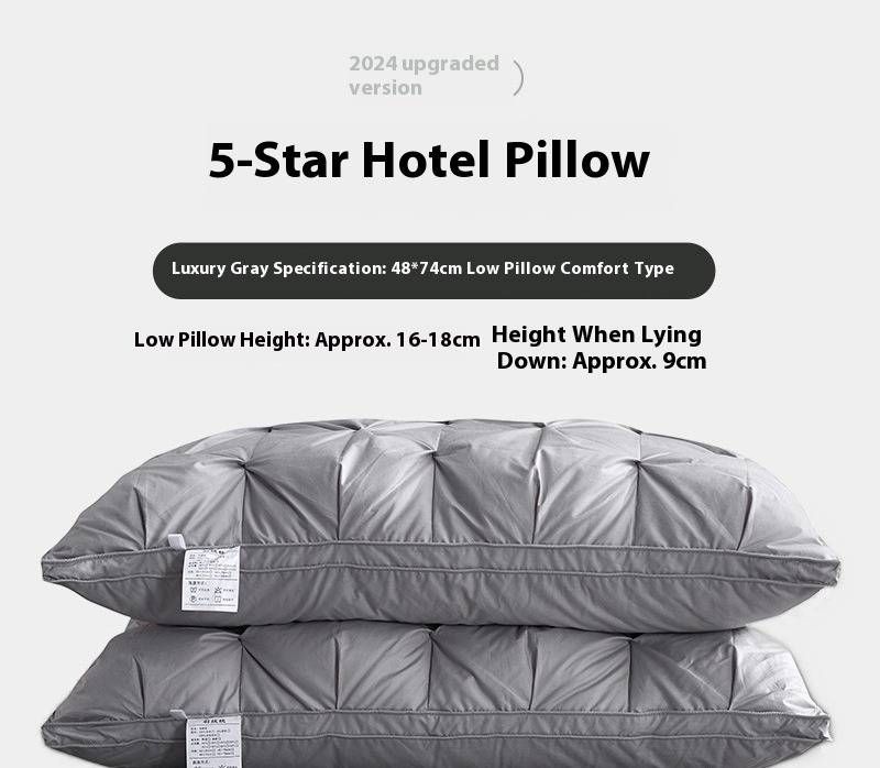 Luxury Hotel Grade Down Alternative Pillow For Neck Support - Hypoallergenic, Breathable & Ergonomic Design For Side Sleepers_voghion.com