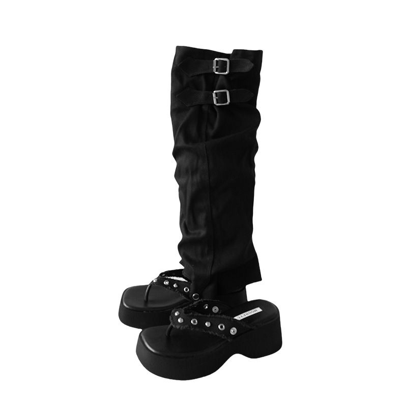 Two-Wear Pants Cylinder Women's Boots 2025 Spring And Summer New Breathable_voghion.com