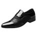 Casual Men's Single Breathable Business Formal British Style Small Leather Wedding Suit Shoes Men_voghion.com