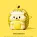 Cute Cartoon Durian Hedgehog A Pple 4 Bluetooth Headset Protective Cover 1/2 Generation Anti-fall Soft Shell Pro3_voghion.com