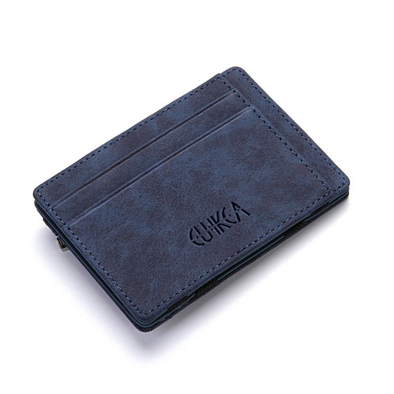 Cross-border New Creative Pu Magic Wallet Flip Women's Card Bag Zipper Change Men's Wallet_voghion.com