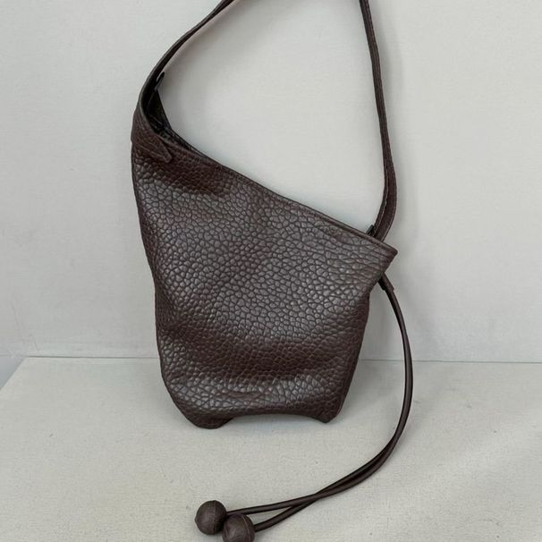 Genuine Texture Croissant Niche Lazy HOBO Dumpling Underarm Soft Leather Tote Shoulder Crossbody Bag For Women_voghion.com