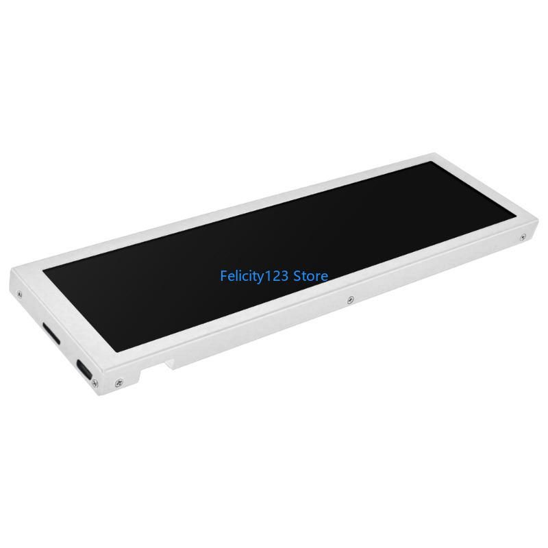 8.8Inch Chassis Sub-Screen IPS PC Monitoring Display 170 ° Viewing Aluminum Alloy Construction_voghion.com