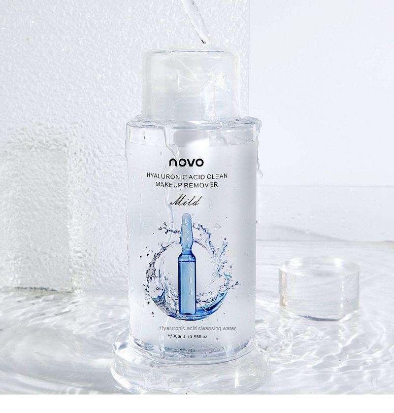 NOVO Hyaluronsäure reinigender Make-up-Entferner für Augen, Gesicht und Lippen. 3-in-1 sanfter, tiefenreinigender Push-up-Make-up-Entferner für das Gesicht_voghion.com