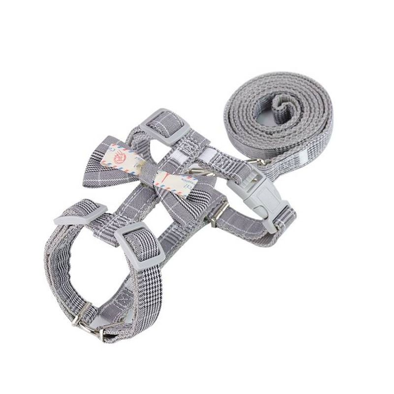Bow-knot Anti-breakaway Adjustable Cat Leash_voghion.com