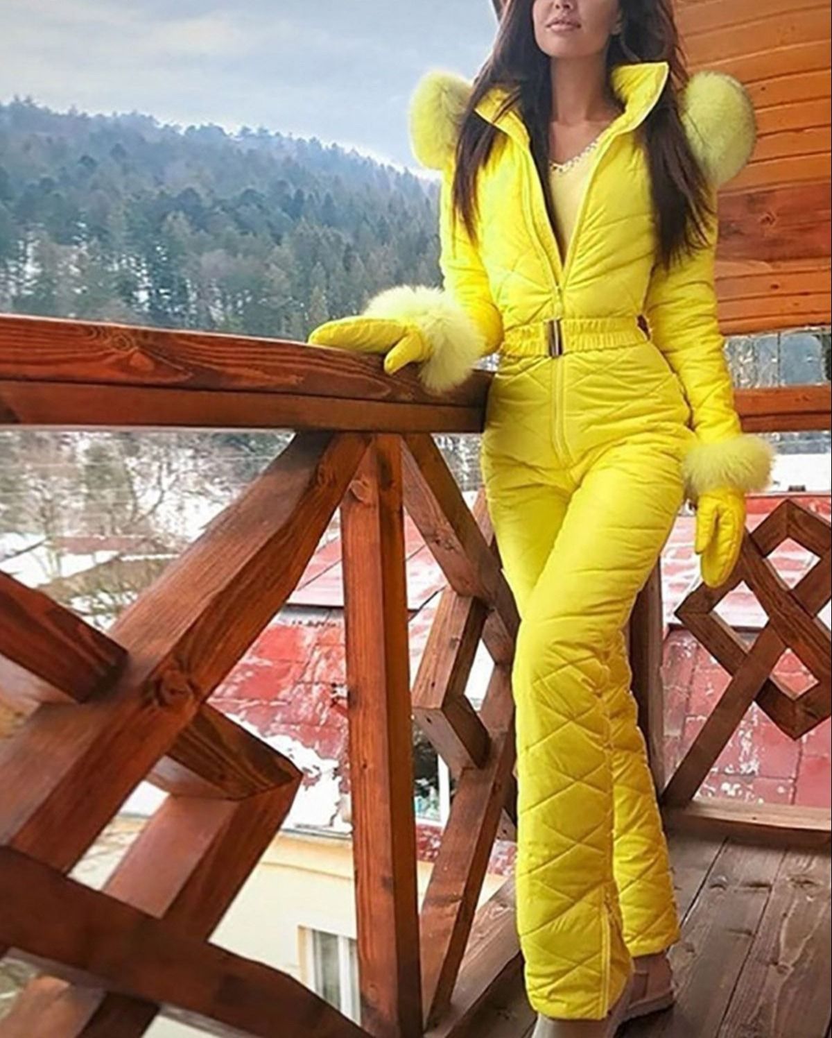 Women’s Winter Ski Suit – All-in-One Waterproof Snowboarding Jumpsuit With Detachable Hood & High-Stretch Zippers – Thermal Insulated Snowsuit(S-5XL)_voghion.com