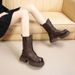 【Erstklassiges Rindsleder】 Martin Boots Damenschuhe Winter 2025, neue Lederstiefel mit dicker Sohle und Zwischensohle_voghion.com