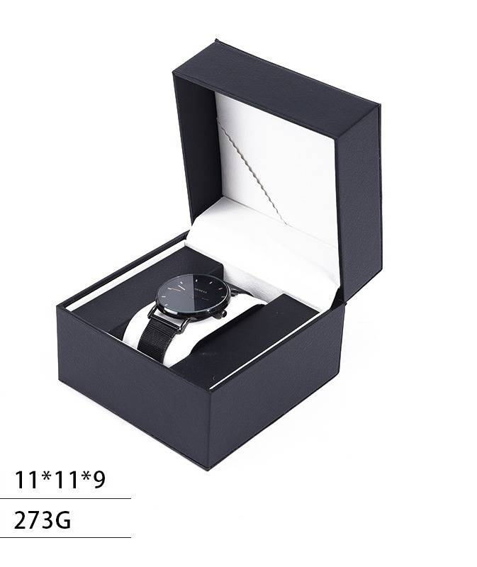 Premium-Uhrenbox aus PU-Leder mit Klappdeckel – Elegante Aufbewahrungs- und Präsentationsbox für Uhren – Stilvoller und langlebiger Uhrenorganizer (Schwarz/Rot, Matt/Glänzend)_voghion.com