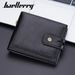 New Men's Short Wallet Baellerry Retro Multi-Card Buckle Wallet Simple Zipper Coin Purse_voghion.com