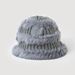 New Korean Style Temperament Cool Versatile Plush Knitted Wool Bucket Hat Warm Face Small Fisherman Hat Plain Hat_voghion.com