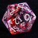 9 Polyhedral Dice D And D Set Crimson Osmosis For Dungeons Dragons RPG_voghion.com