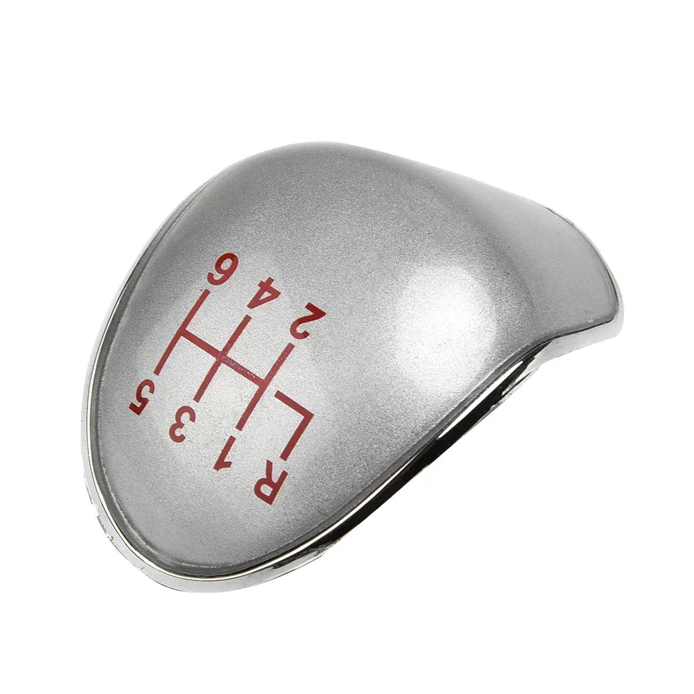 1pc Gear Knob Insert Cover 1793439 New For Ford Fiesta/Focus ST Replacement 6-speed Sier Case Blue/Red Font_voghion.com