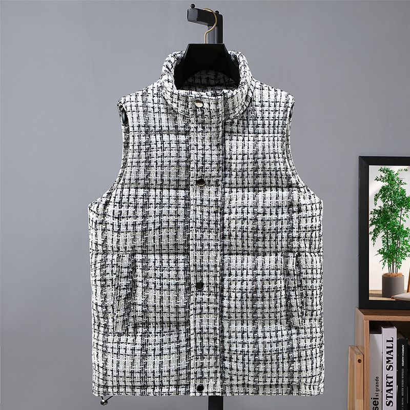 Abbigliamento maschile autunno e inverno nuova moda coppia ispessita con cappuccio freddo anti-caldo gilet da uomo gilet_voghion.com