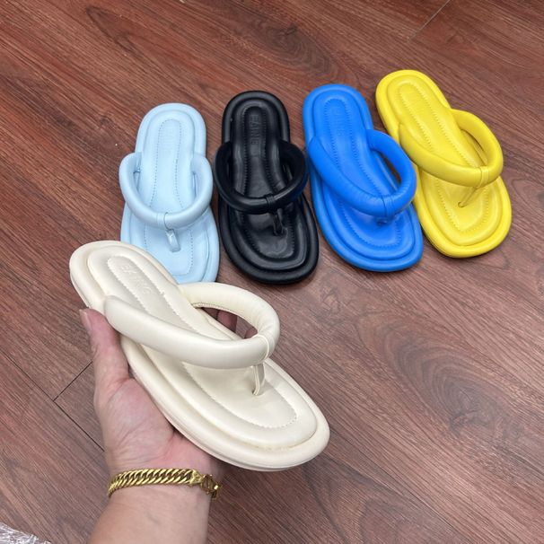 Zapatos de mujer, zapatillas de mujer con suela plana y suela de tendón, chanclas sencillas, zapatos de mujer con punta abierta_voghion.com