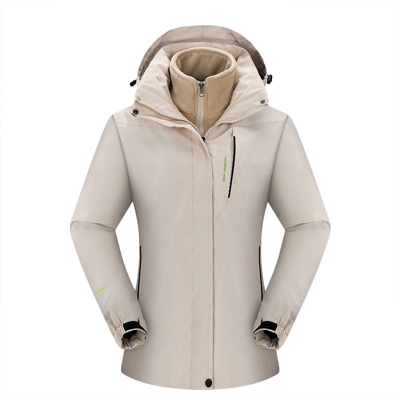 Abbigliamento maschile autunno e inverno giacche outdoor tre in uno tute staccabili in due pezzi più velluto e abiti da alpinismo ispessiti_voghion.com