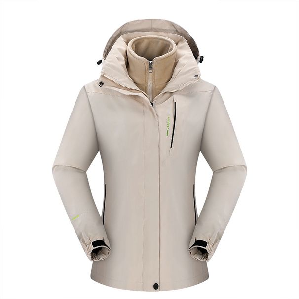 Abbigliamento maschile autunno e inverno giacche outdoor tre in uno tute staccabili in due pezzi più velluto e abiti da alpinismo ispessiti_voghion.com