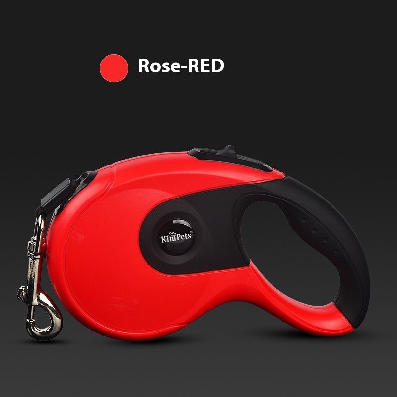 Laisse télescopique automatique réfléchissante pour chien de 3/5/8 mètres_voghion.com