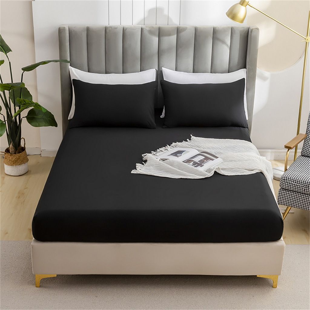 Set di biancheria da letto in flanella spazzolata - tinta unita e lenzuolo con angoli, 3/4 pezzi, morbido, caldo, ipoallergenico per tutte le stagioni_voghion.com