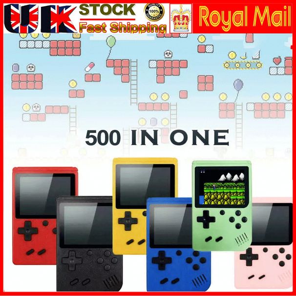 500 klassische Spiele Handheld Retro Video FC Spielkonsole Player Für Kinder Erwachsene_voghion.com