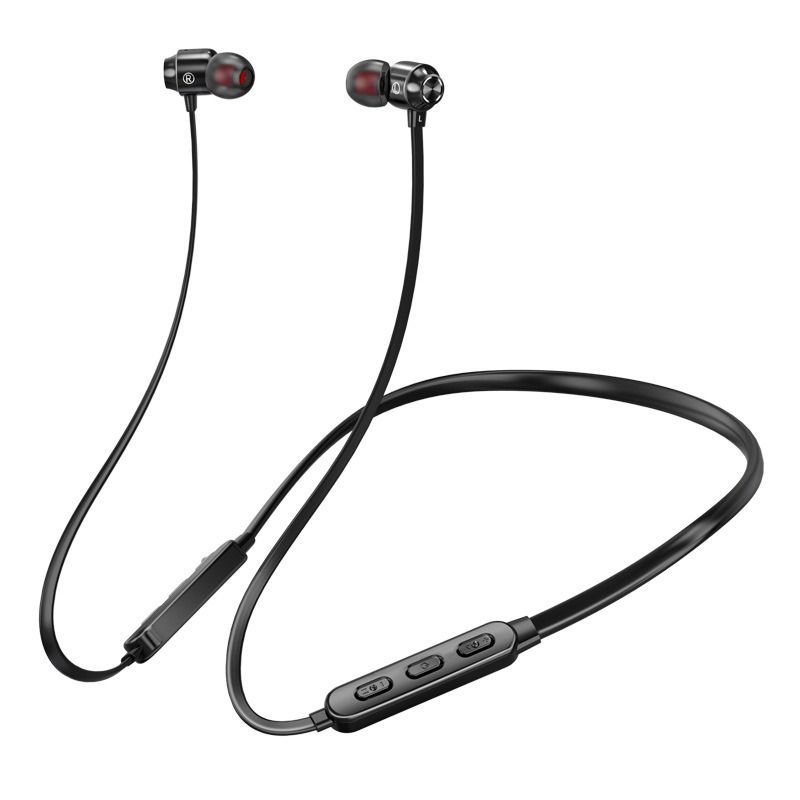 Neck-mounted Wireless Sports Headphones Neck Bluetooth 5.3 In-Ear Metal Earphones_voghion.com