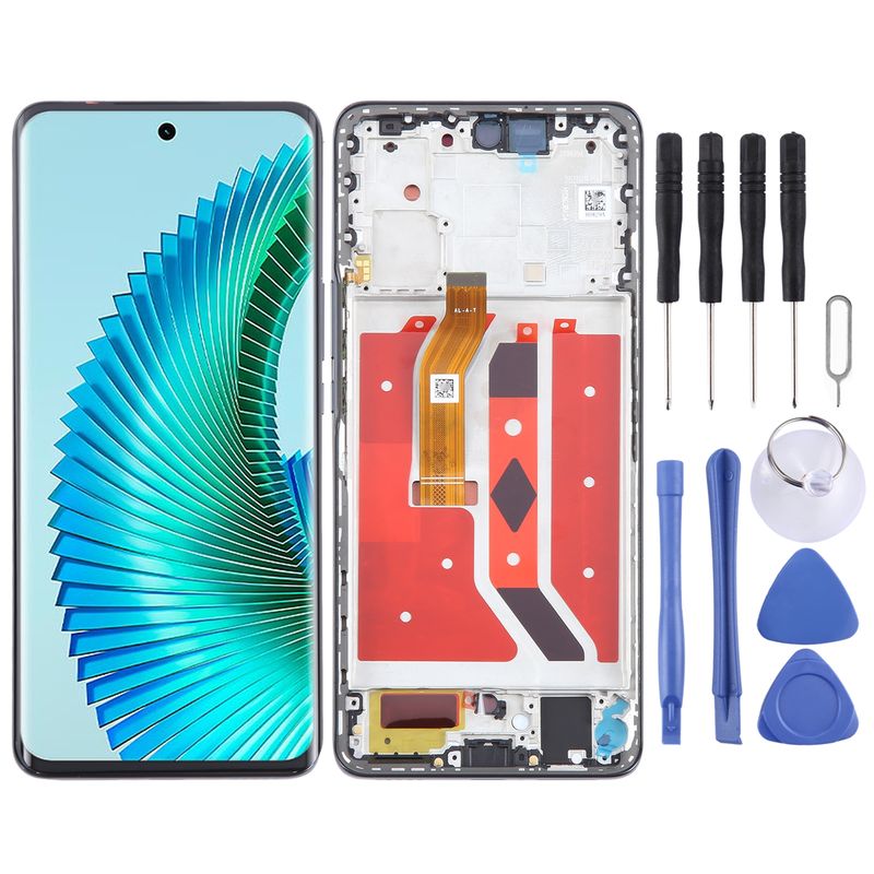 For Honor Magic6 Lite Original LCD Screen Digitizer Full Assembly With Frame (Black)_voghion.com