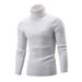 Herrenbekleidung Herrenpullover hoher Kragen Flut einfarbig Herren High Sense Mode Joker_voghion.com
