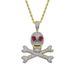 Collana con ciondolo a forma di teschio con personalità hip hop, da uomo_voghion.com