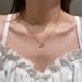 Gold ginkgo leaf zircon thin necklace female summer niche temperament clavicle chain sense light luxury design necklace_voghion.com