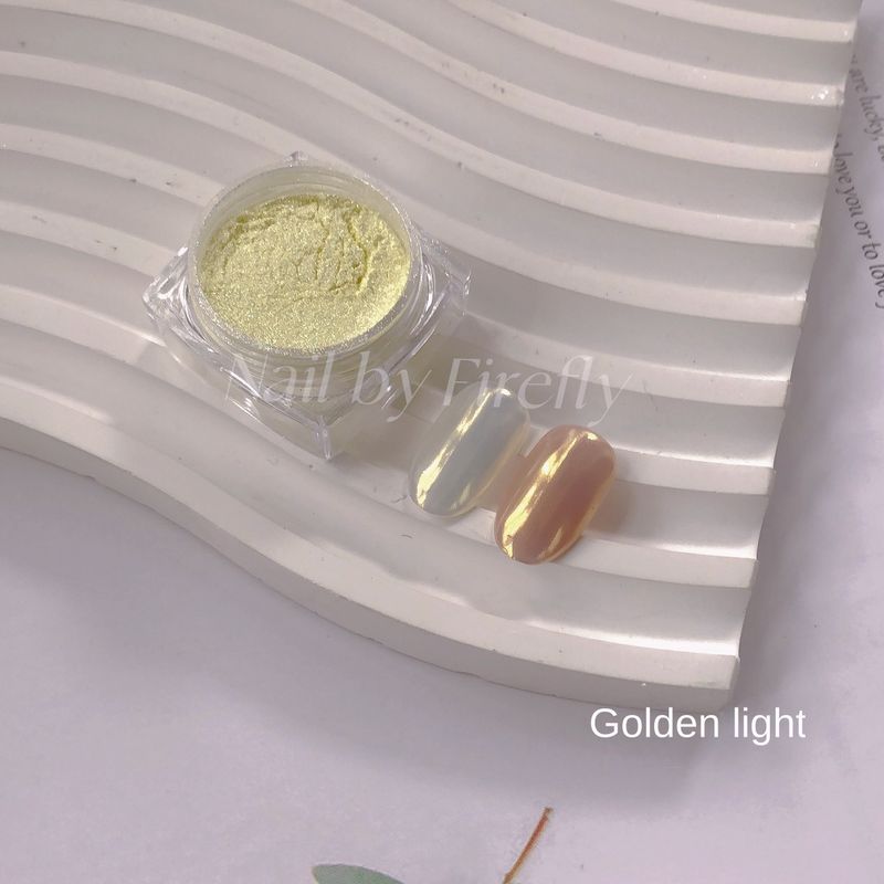 The new nail ice translucent aurora powder fine flash polarized magic mirror powder pure natural crystal drop glue does not sink the bottom glitter_voghion.com