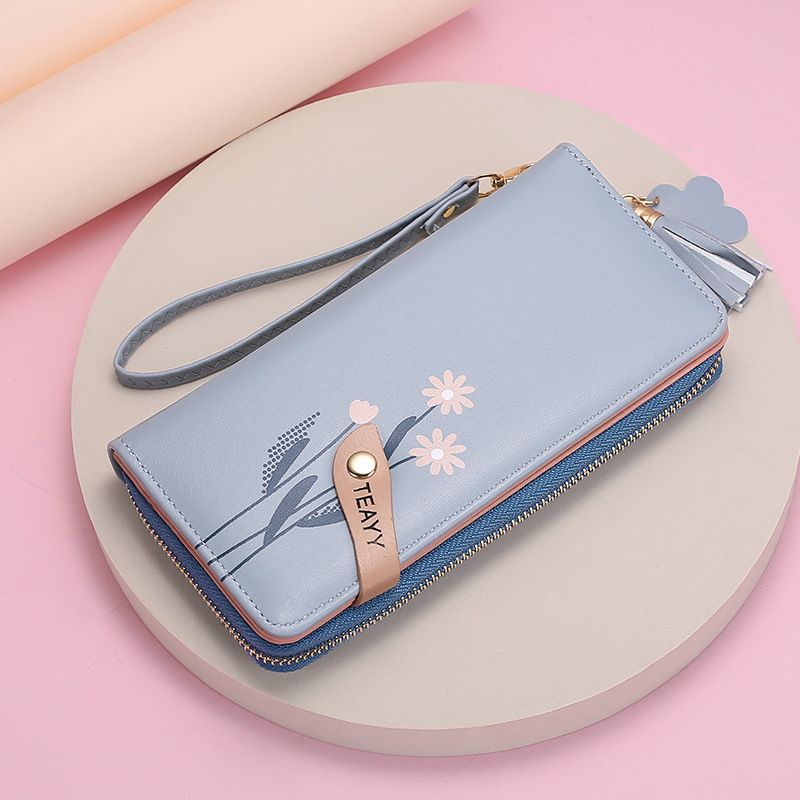 Geldbörse Portemonnaie Clutch Damen Portemonnaie Lang Damen Portemonnaie Mode Schnalle Reißverschluss Großraum Portemonnaie Handytasche Damen_voghion.com