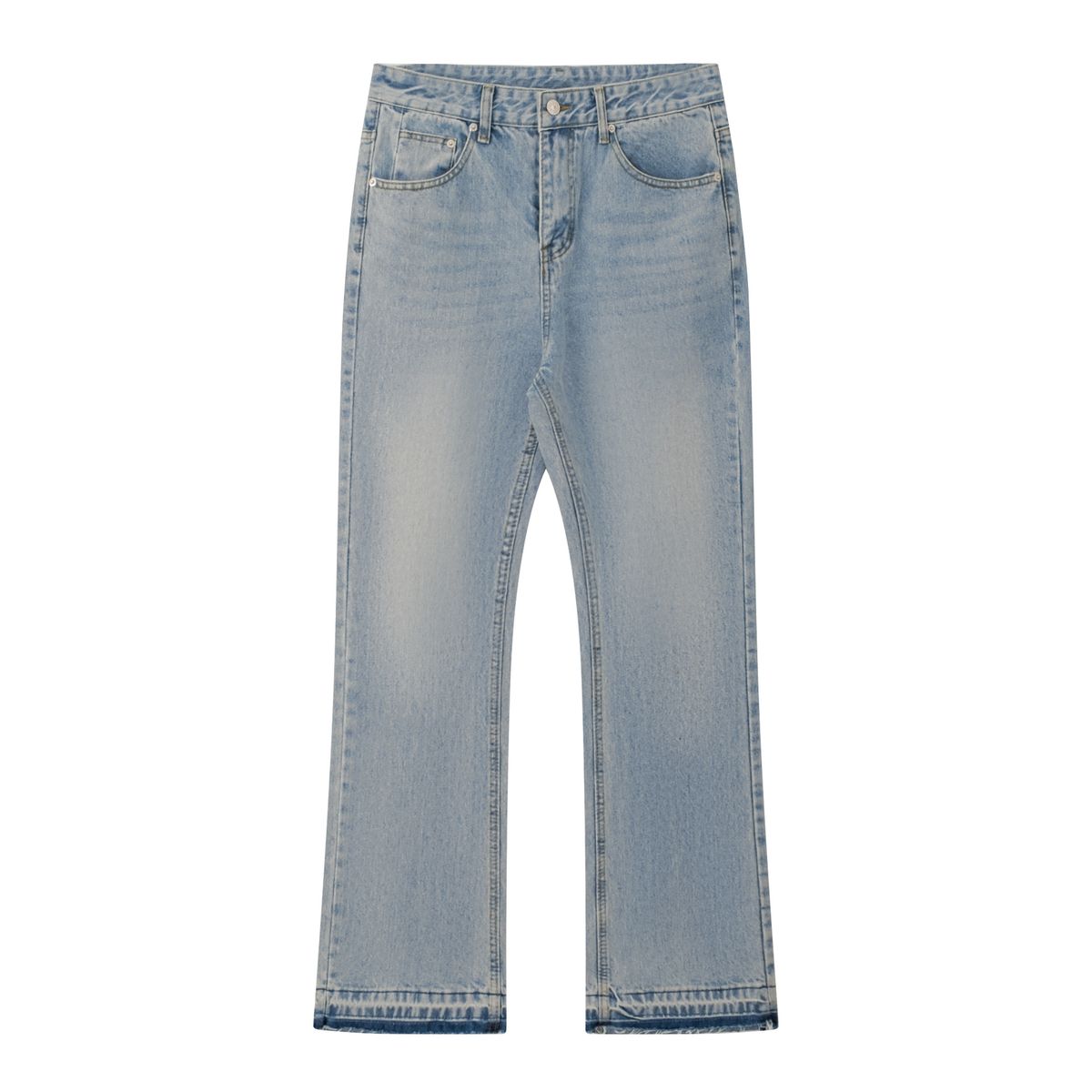 Pánské oblečení Cleanfit Blue Tassel 507 Jeans Vintage Washed Distressed Kalhoty_voghion.com