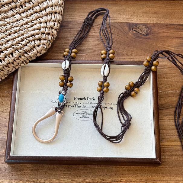 Cintura intrecciata in stile etnico bohémien da donna, catena dal design unico per abiti, accessorio di alta qualità per la vita_voghion.com