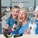 Máquina de karaoke para niños y adultos, mini micrófono de karaoke portátil con Bluetooth, altavoz para cantar con 2 micrófonos inalámbricos y luz._voghion.com