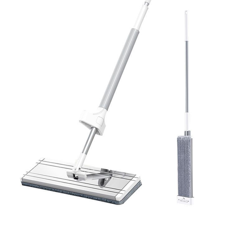 Magischer, flacher Wischmopp zum Entfernen von Milben, zum Freihändigen Waschen mit Mikrofaser, für die Bodenreinigung zu Hause, in der Küche oder im Haus_voghion.com