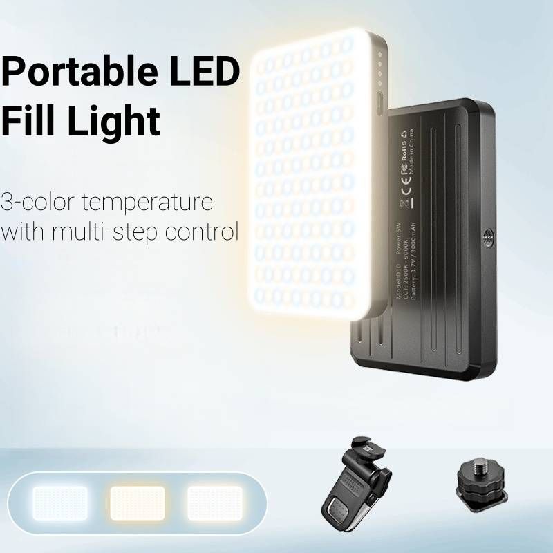 150 LED-Telefonlichter, wiederaufladbare tragbare Lichter mit 3000 mAh, 3 Beleuchtungsanpassungsmodi, Selfie-Lichter für Fotografie/Vlog/Video_voghion.com