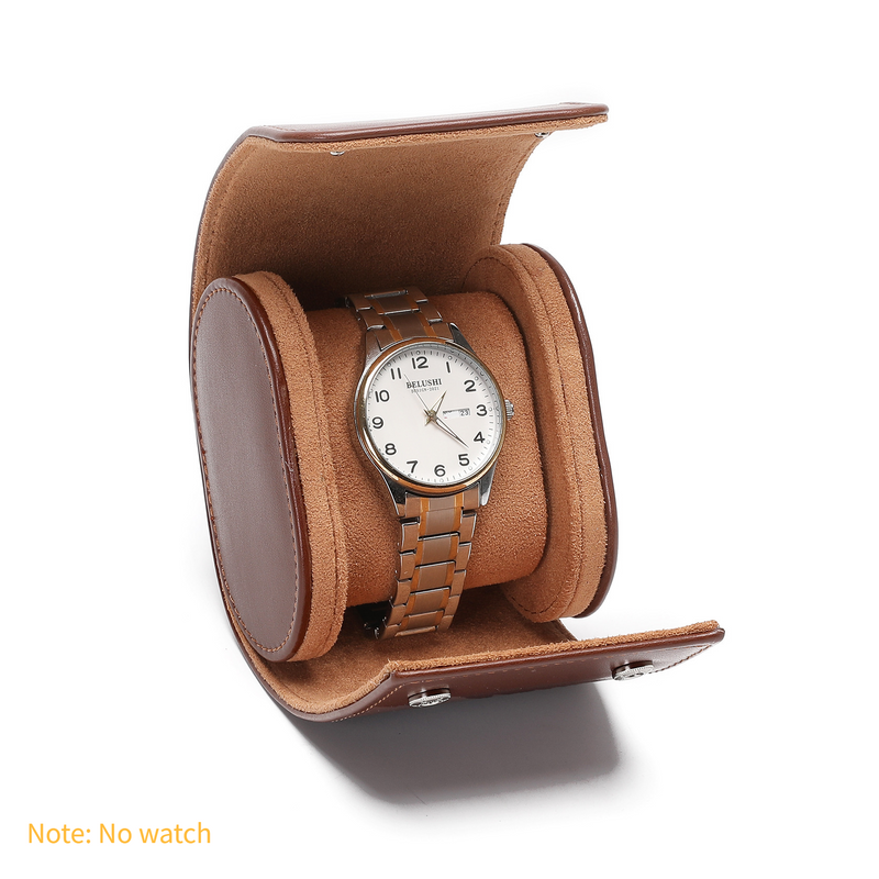 Portable Watch Box High Grade Leather Black Watch Storage Box Dustproof And Drop Proof Multifunctional Portable Watch Bag_voghion.com