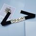 Slim Fit Elastic Waistband Decorative Skirt Suit Simple Fashion Chain Women's Belt_voghion.com