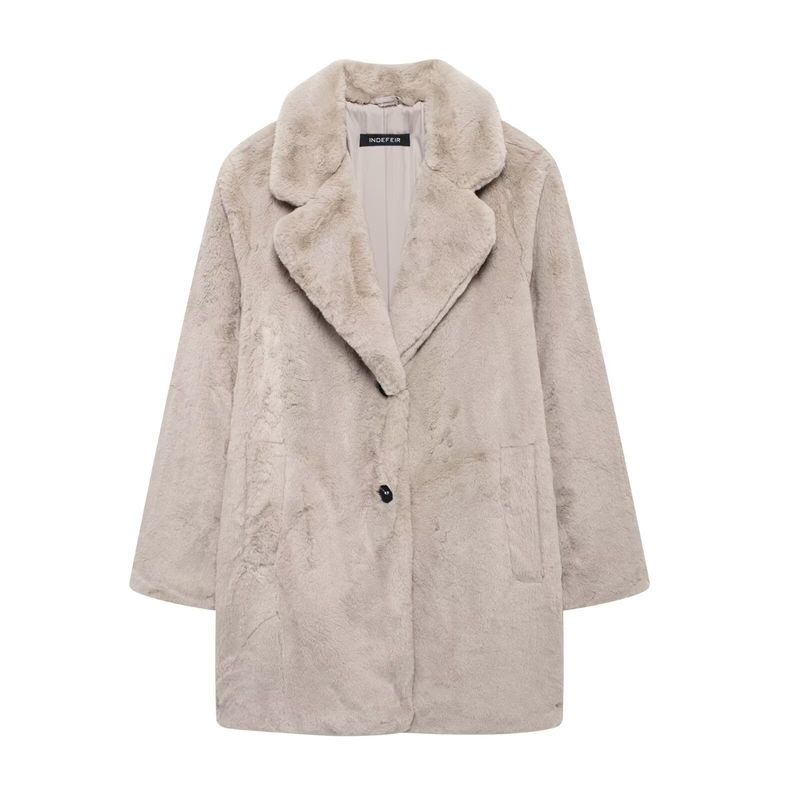 Women's clothing 2024 autumn and winter new fashion   fur effect coat jacket_voghion.com