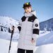 Hooded Color-Block Down Jacket For Boys & Teens – Mid-Length Warm Winter Coat (Army Green/Black/Light Blue, 130-170cm)_voghion.com