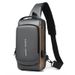 Men's Bag Shoulder Crossbody Bag Multifunctional Sports Waterproof Chest Backpack USB Charging Port Anti-theft Chest Bag_voghion.com