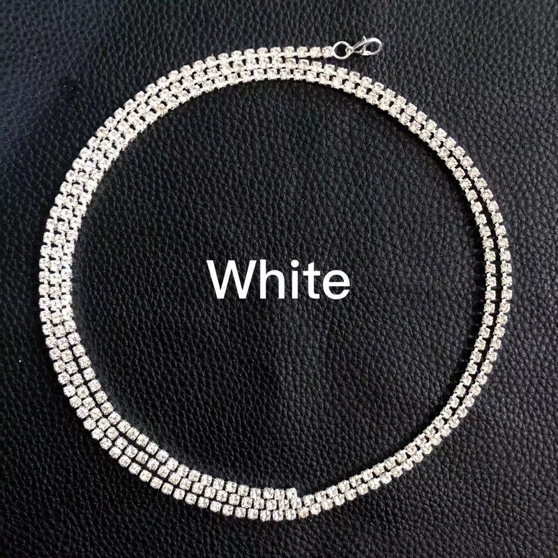 Lassel Strass Schlangenkette weibliches Stirnband einzigartige Form Pferdeschwanz Diamant langes Haar Lockenwickler Haarnadel Zubehör_voghion.com
