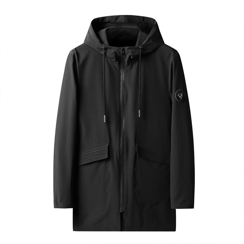 Men's winter fleece jacket men's loose trench coat medium long coat Trend top Fashion large size warm cotton-padded coat_voghion.com