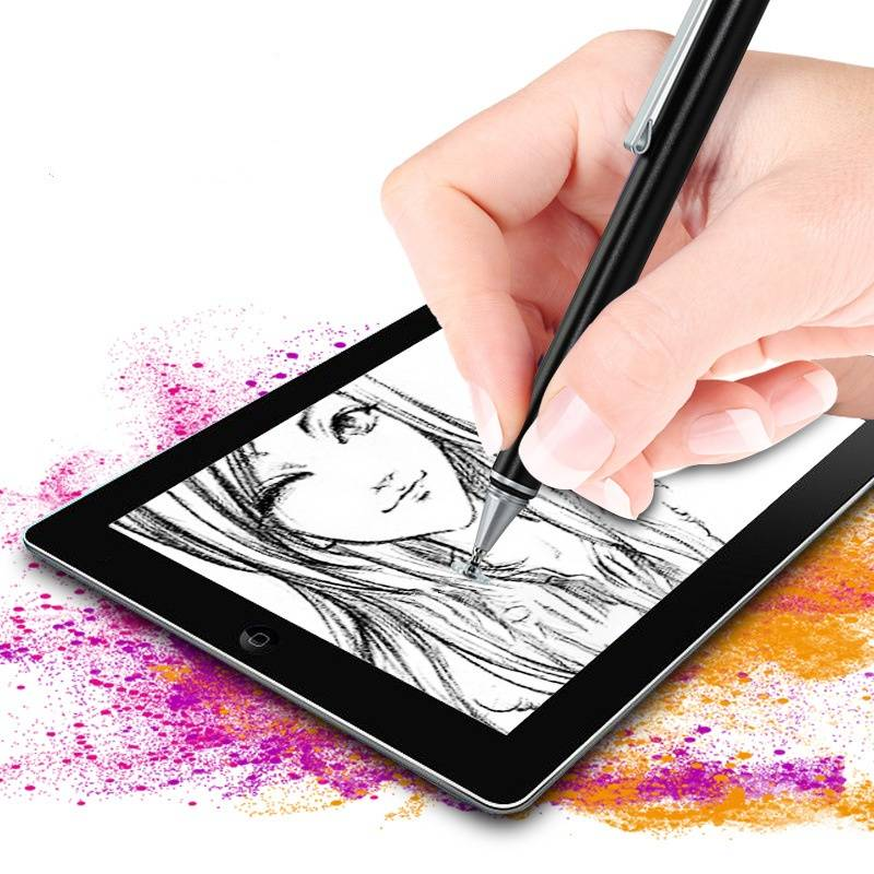 2 In 1 Stylus Pen For Phone Tablet Touch Pen for Drawing Capacitive Smart Pencil Universal Android Mobile Screen Thick Thin Pens_voghion.com
