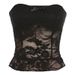 Women's Clothing Lace Hook Flower Sexy Street Wrap Chest Backless Perspective Slim Vest_voghion.com